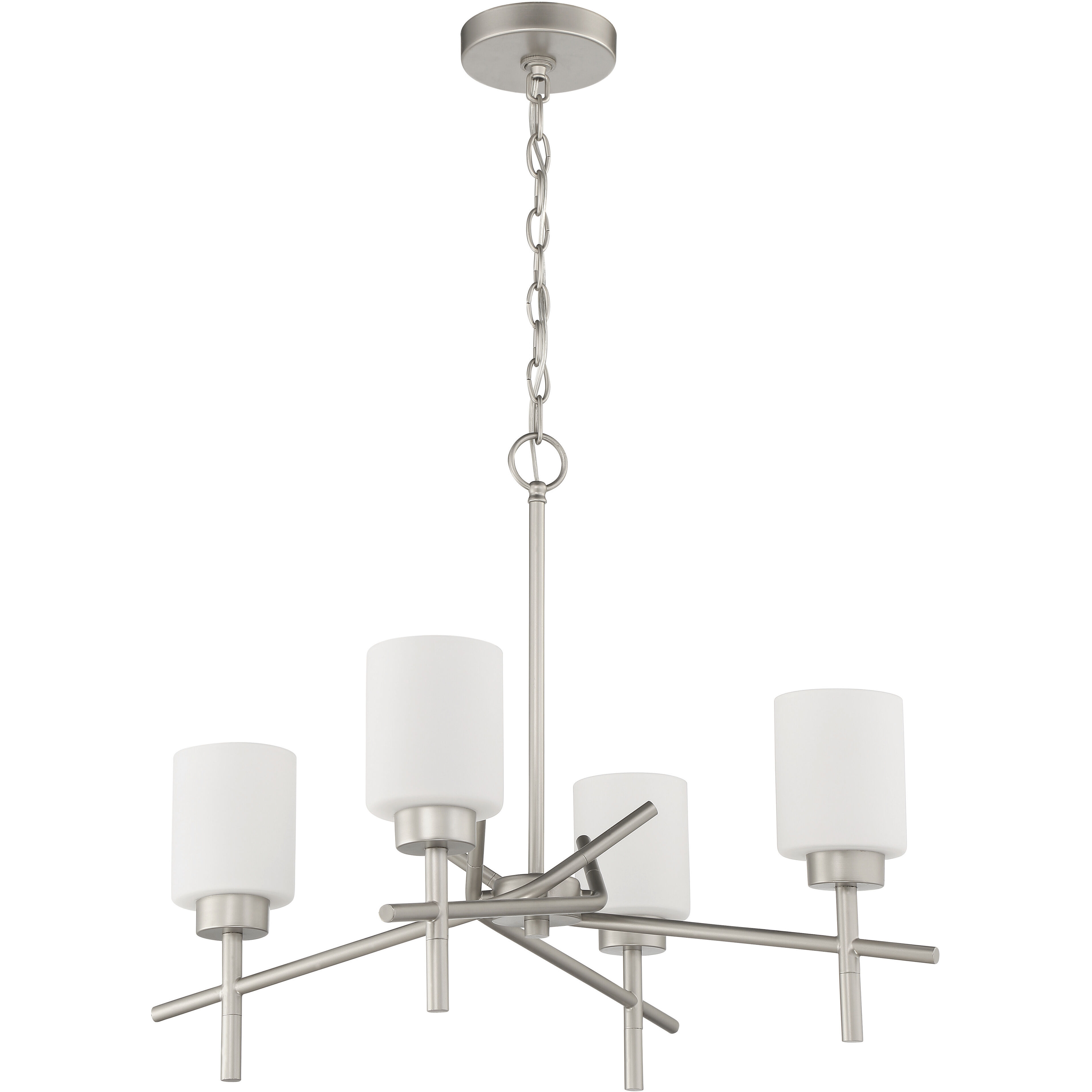 Cadence 4 Light 24.75 inch Satin Nickel Chandelier Ceiling Light