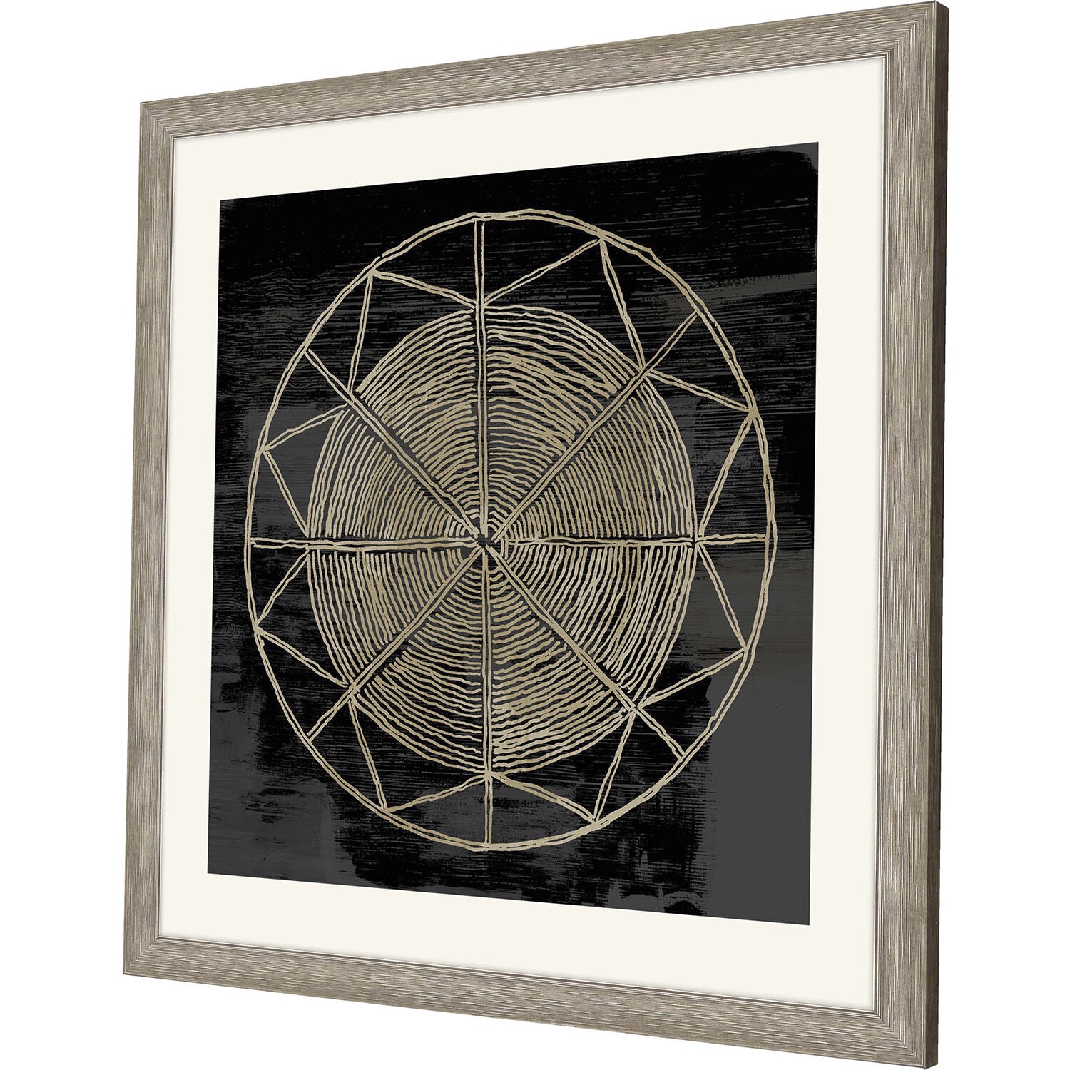 Woven Dreams Black and Neutral Framed Art