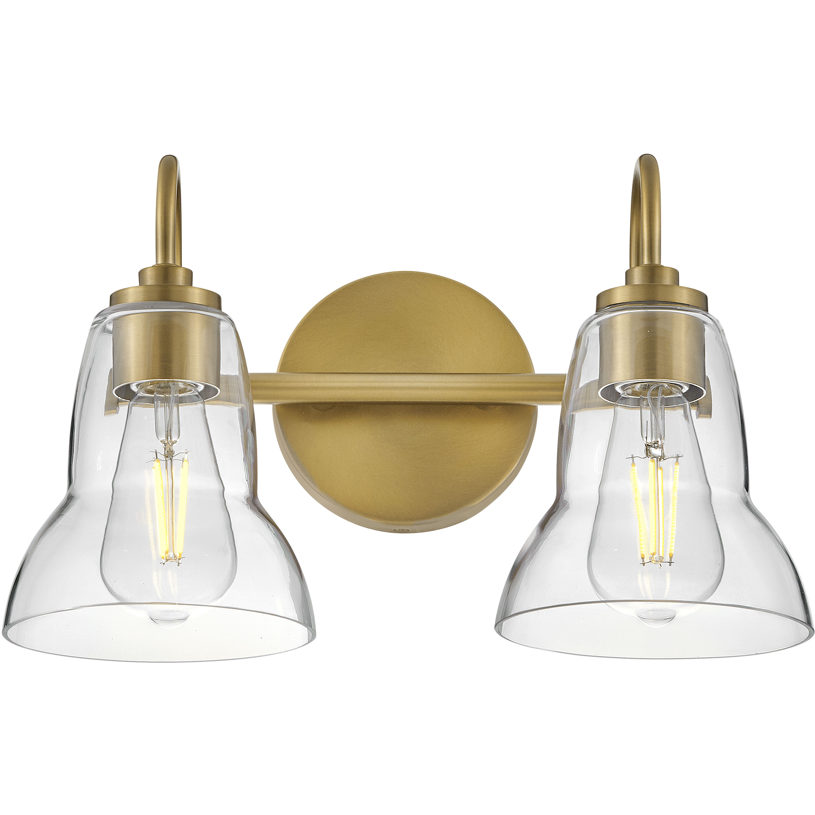 Vera LED 15 inch Lacquered Brass Bath Light Wall Light