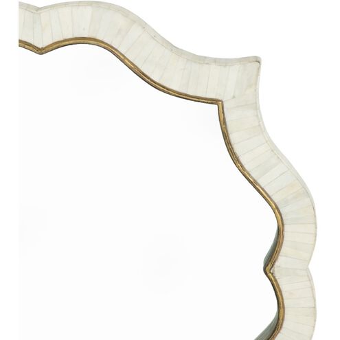 Laurette 34 X 34 inch White & Ivory Mirror