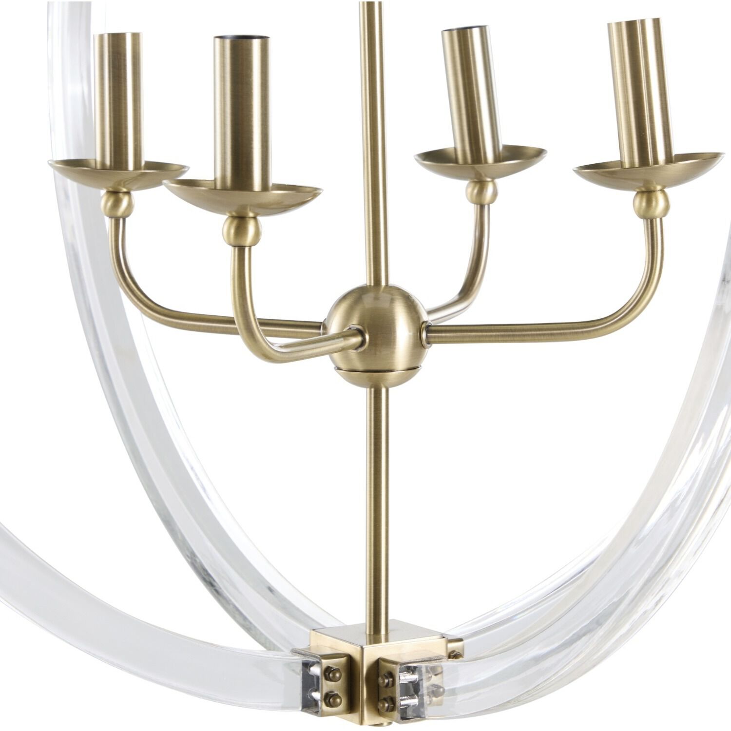 Grayson 4 Light 24 inch Antique Brass Chandelier Ceiling Light