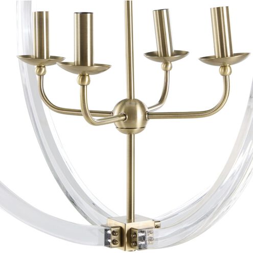 Grayson 4 Light 24 inch Antique Brass Chandelier Ceiling Light