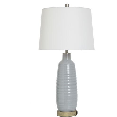 Daniel 30 inch 100.00 watt Spa Blue Table Lamp Portable Light