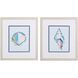 Waterside Collection Blue Framed Art