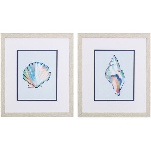 Waterside Collection Blue Framed Art