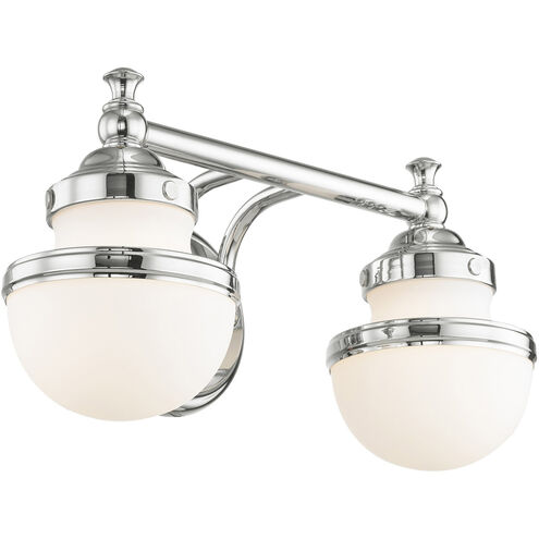 Oldwick 2 Light 15 inch Polished Chrome Bath Vanity Wall Light