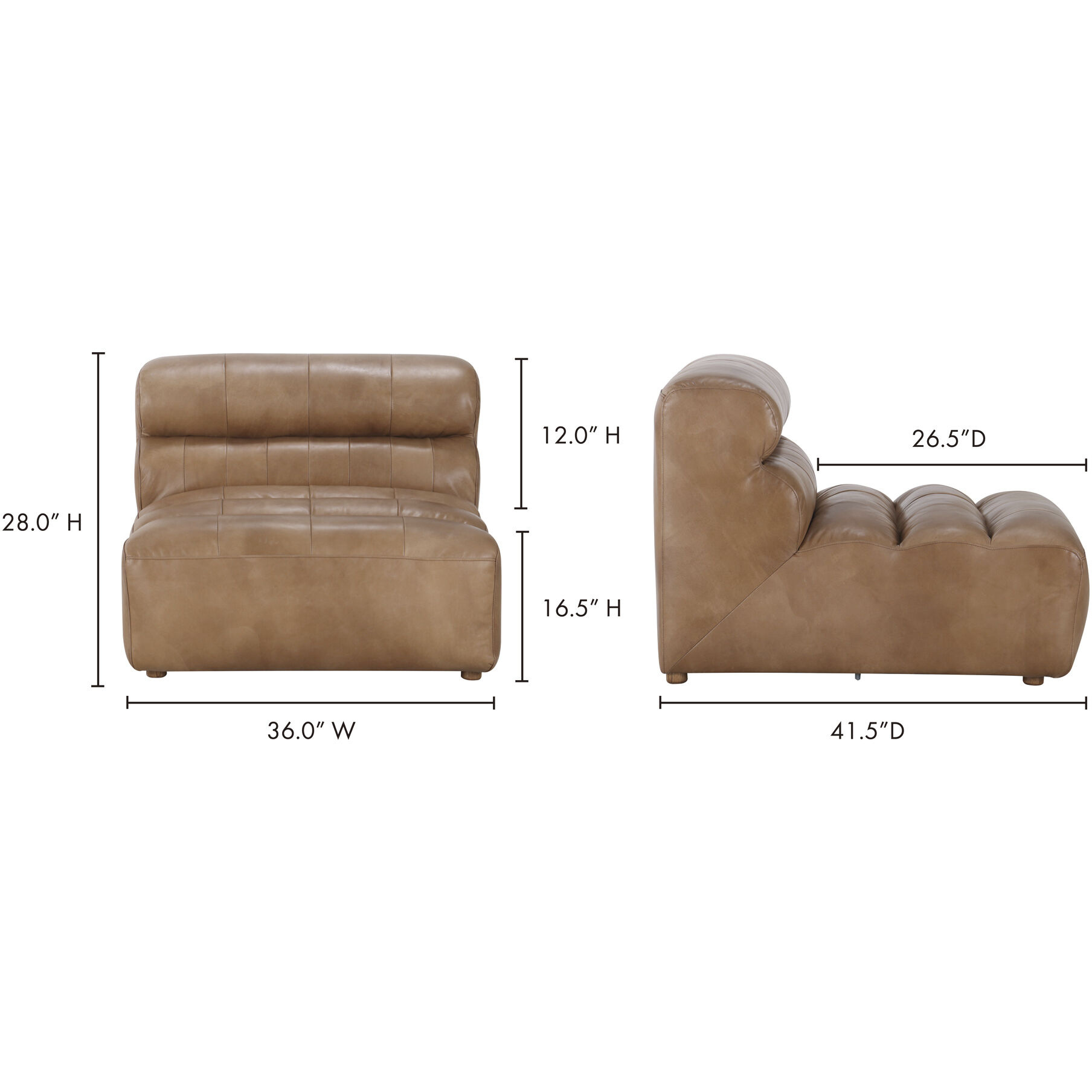 Ramsay Brown Slipper Chair