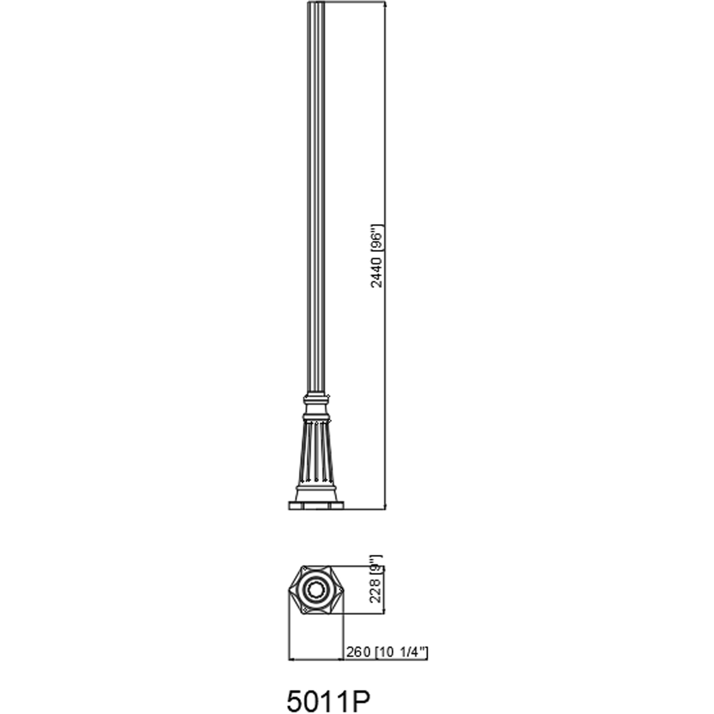 Outdoor Post Black Outdoor Posts + Hardware