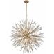 Crystal Fusion 12 Light 42 inch Peruvian Gold Chandelier Ceiling Light