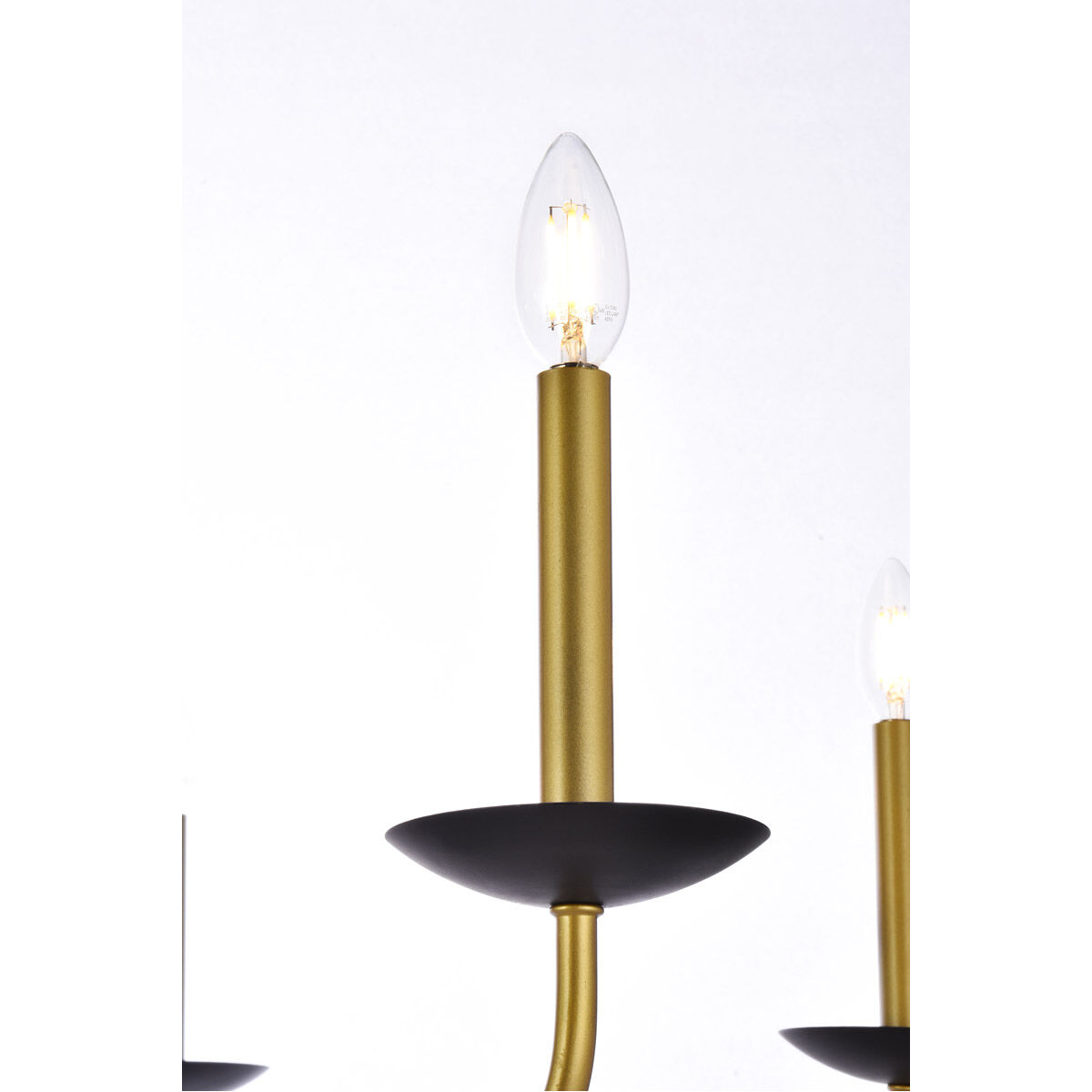 Cohen 6 Light 30 inch Black and Brass Pendant Ceiling Light