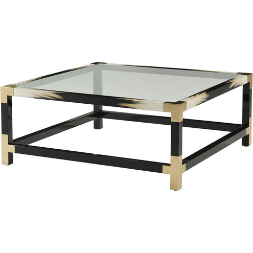 Theodore Alexander 44 X 44 inch Black Lacquer Cocktail Table, Squared
