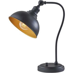 Wallace 20 inch 60.00 watt Black Desk Lamp Portable Light