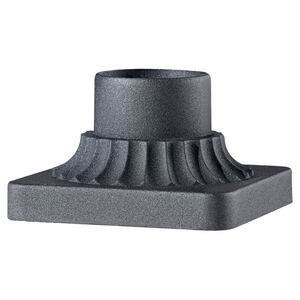 Pier Mounting 6 inch Black Pier and Post Accessory