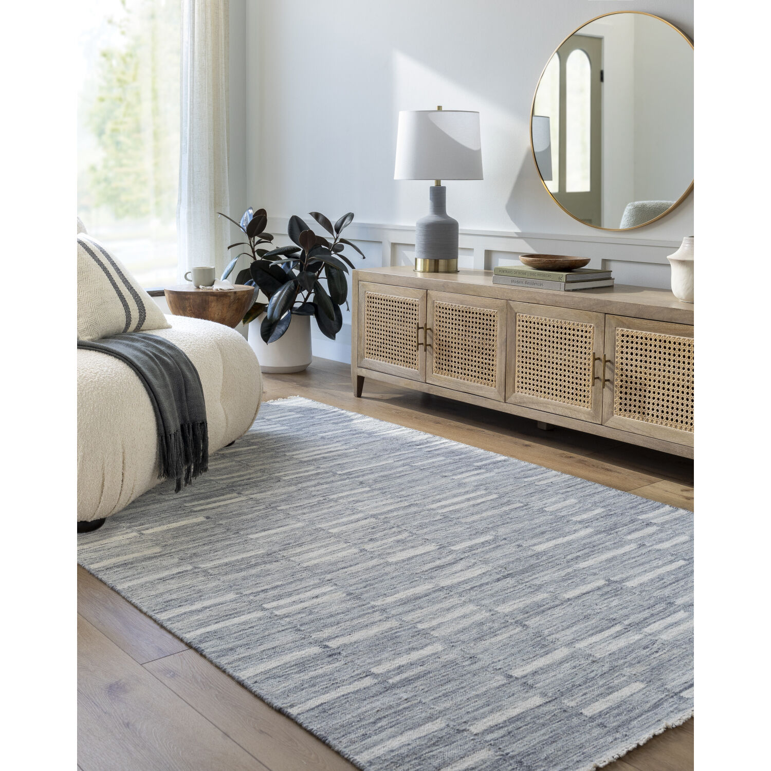 Marseille 168 X 120 inch Metallic - Silver/Sterling Grey/Grey/Light Silver Handmade Rug in 10 x 14