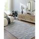 Marseille 96 X 60 inch Metallic - Silver/Sterling Grey/Grey/Light Silver Handmade Rug in 5 x 8