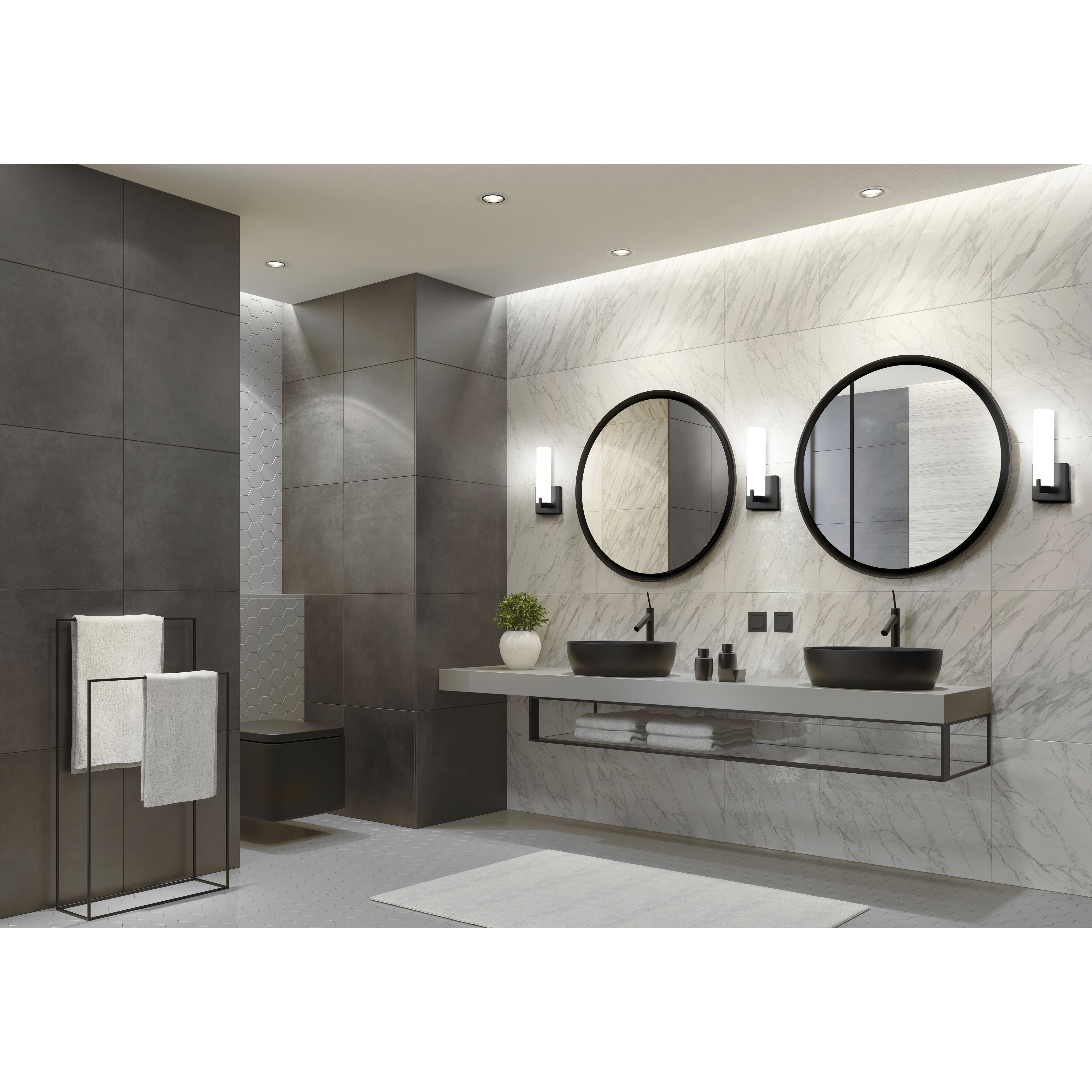 Elizabeth Wall Sconce Wall Light in Black