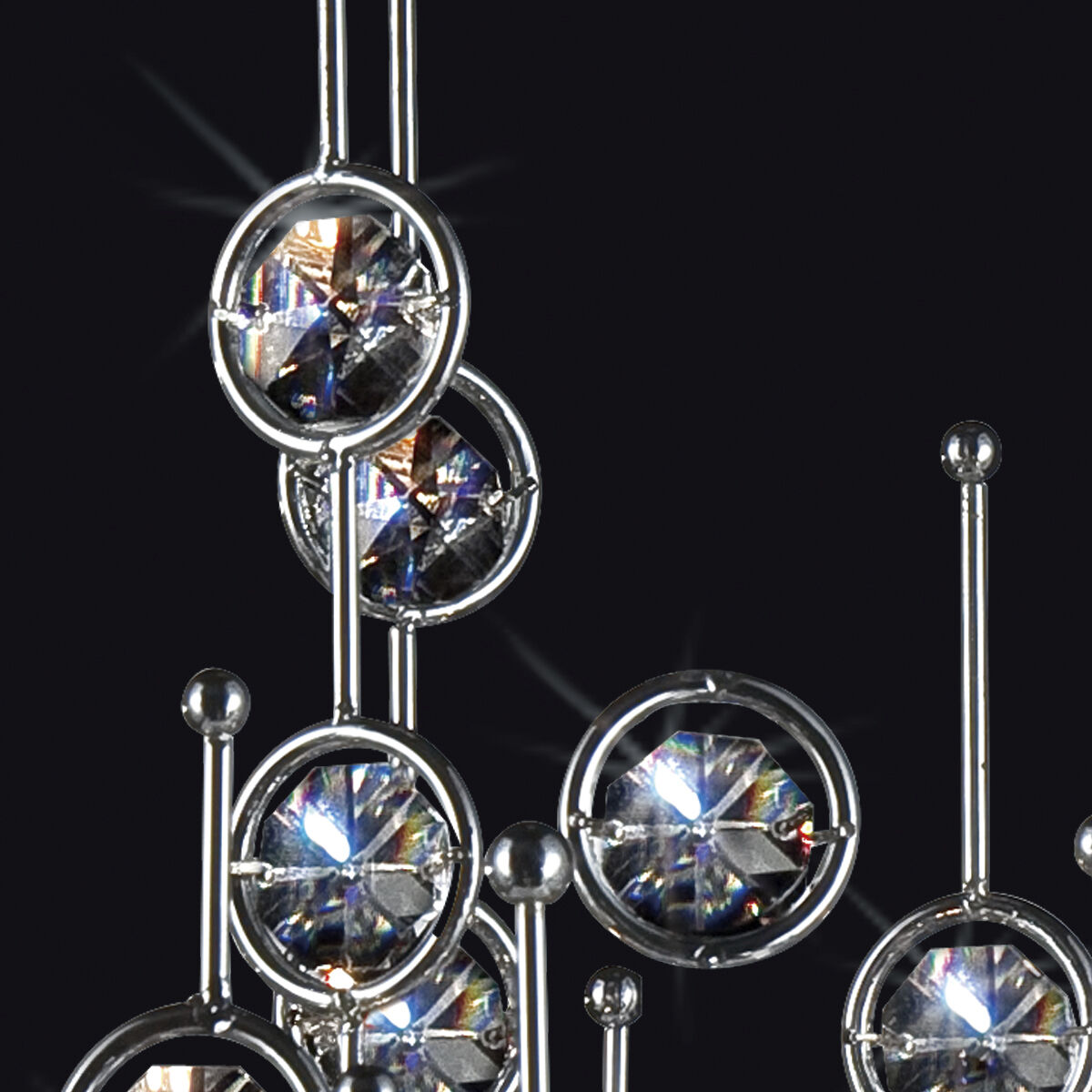 Vice 6 Light 17 inch Chrome Chandelier Ceiling Light