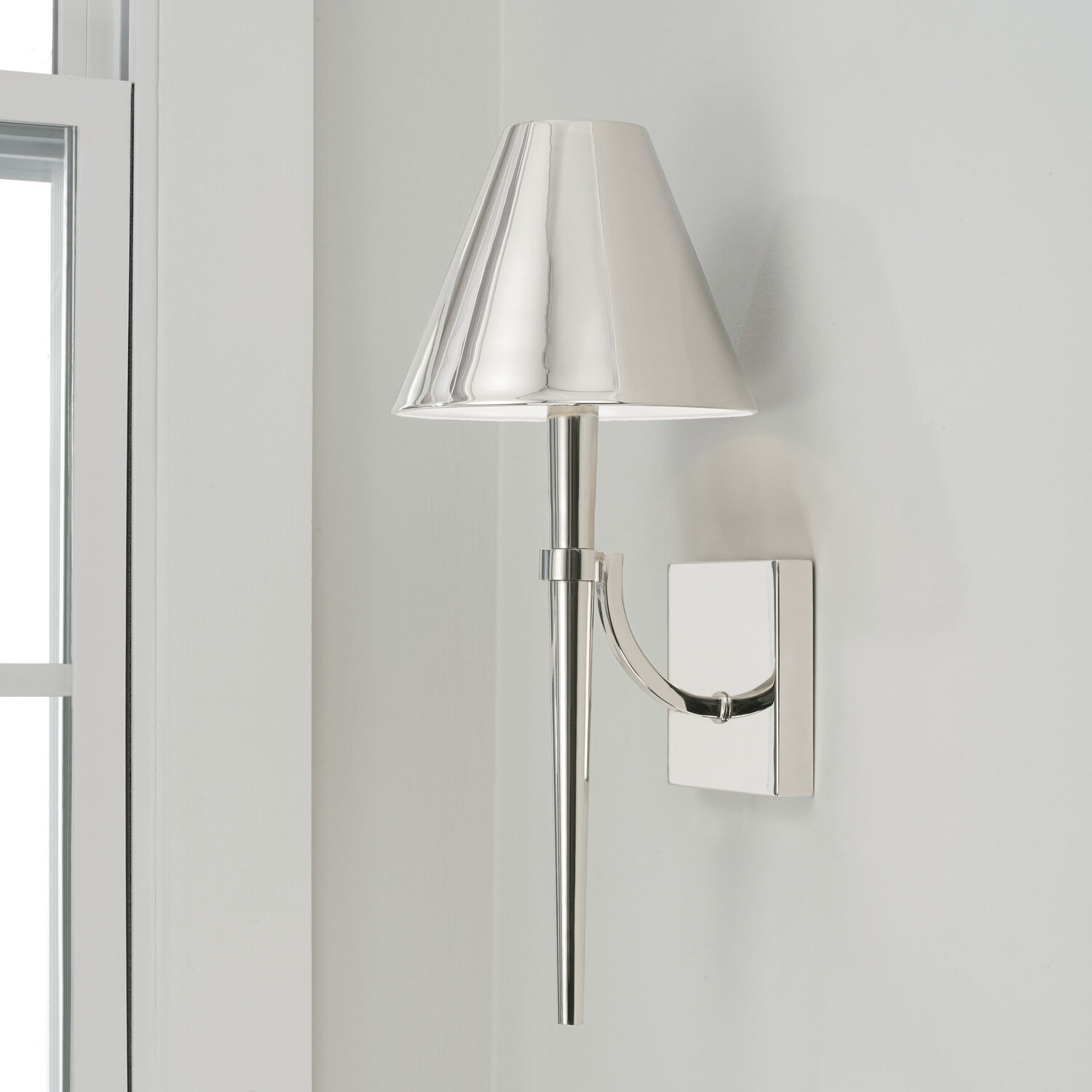 Holden 1 Light 8 inch Polished Nickel Sconce Wall Light