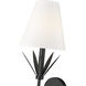 Primrose Indoor Wall Sconce Wall Light in Matte Black