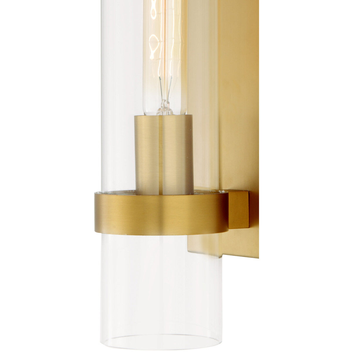 Highland 1 Light 5 inch Satin Brass Bathroom Wall Sconce Wall Light