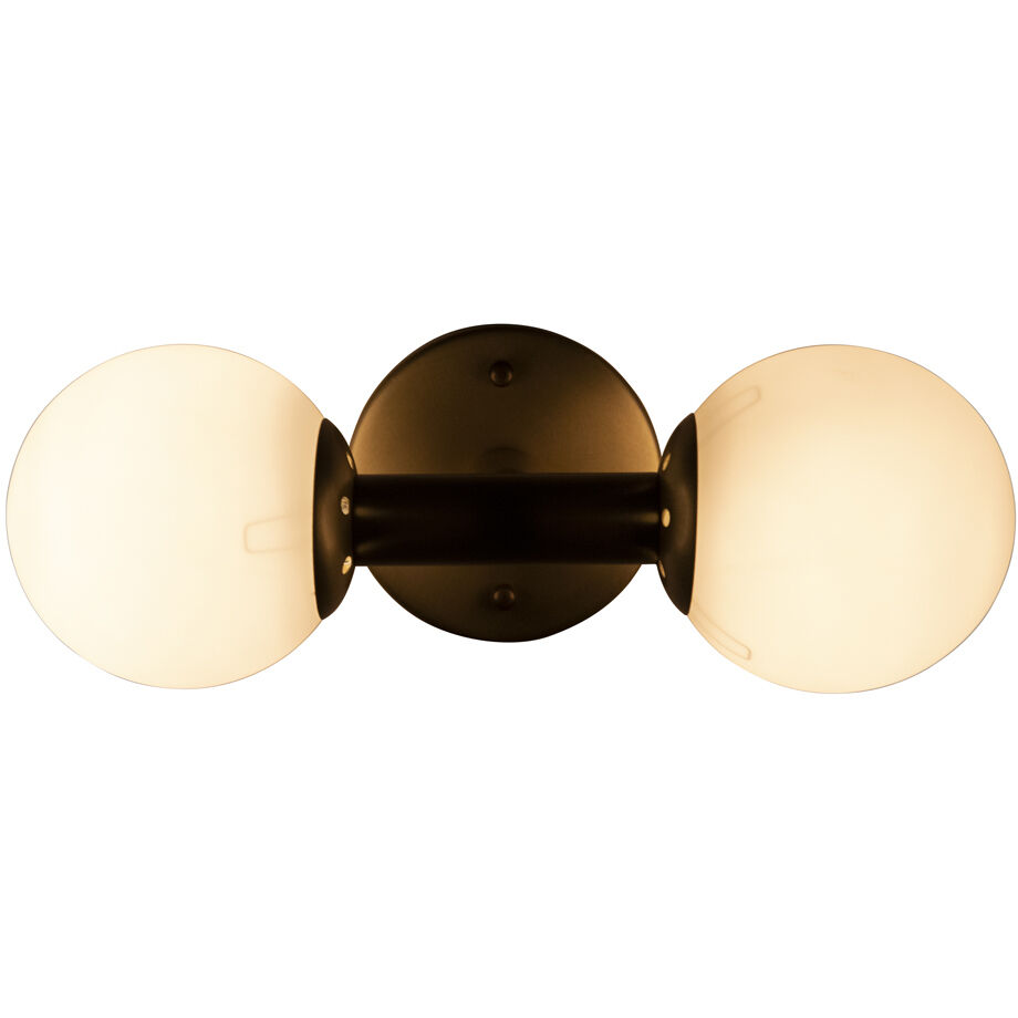 Antiope 2 Light 13.5 inch Antique Brass Sconce Wall Light