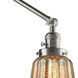 Chatham 30 inch 3.50 watt Satin Nickel Swing Arm Wall Light, Franklin Restoration