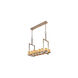 CandleAria 14 Light 42 inch Brushed Nickel Chandelier Ceiling Light in Cylinder with Melted Rim, Cream (CandleAria)