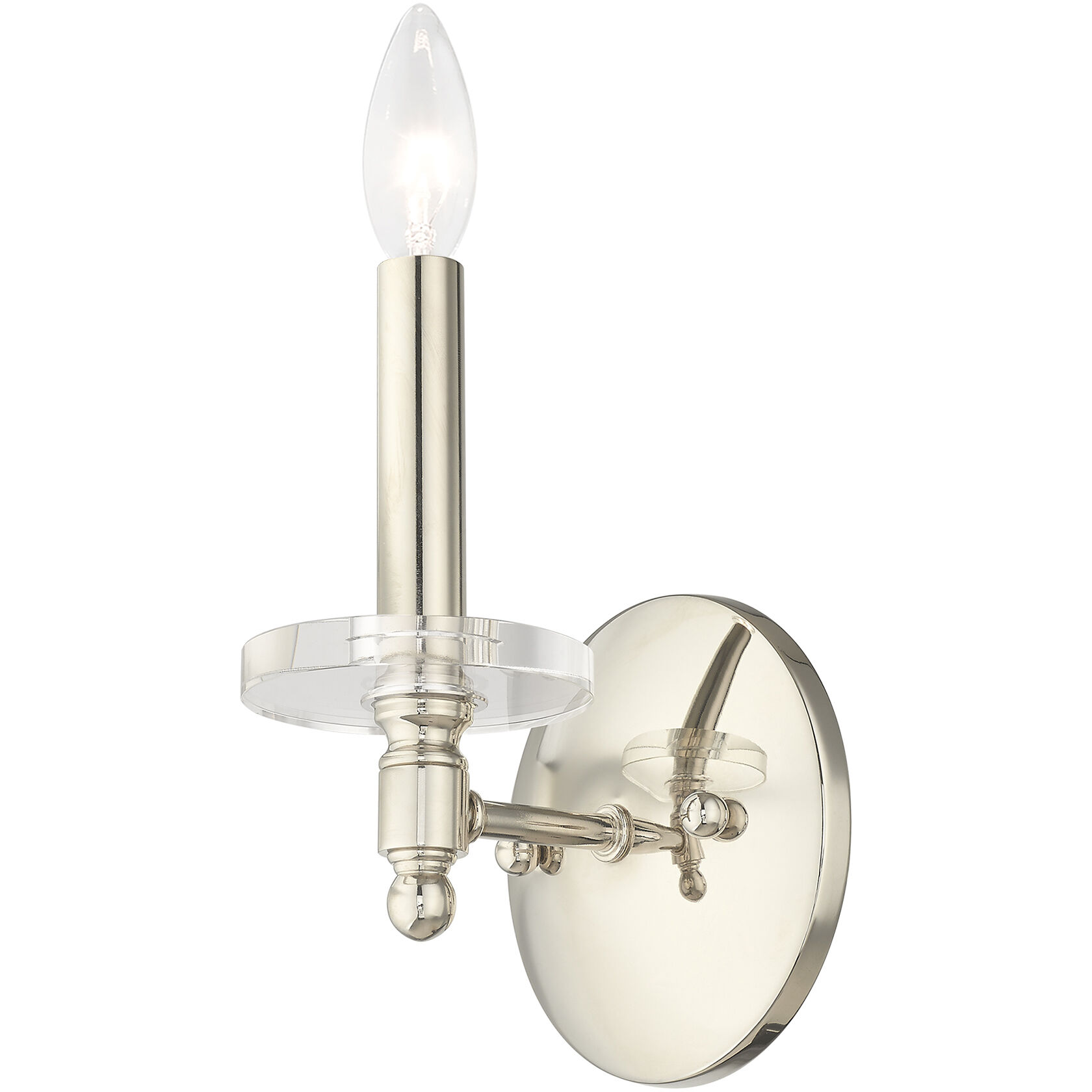 Bennington 1 Light 5 inch Polished Nickel Wall Sconce Wall Light