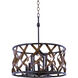 Soho 5 Light 20 inch Milk Chocolate Pendant Ceiling Light