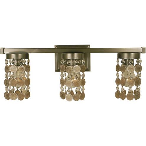 Naomi 3 Light 22 inch Brushed Nickel Sconce Wall Light