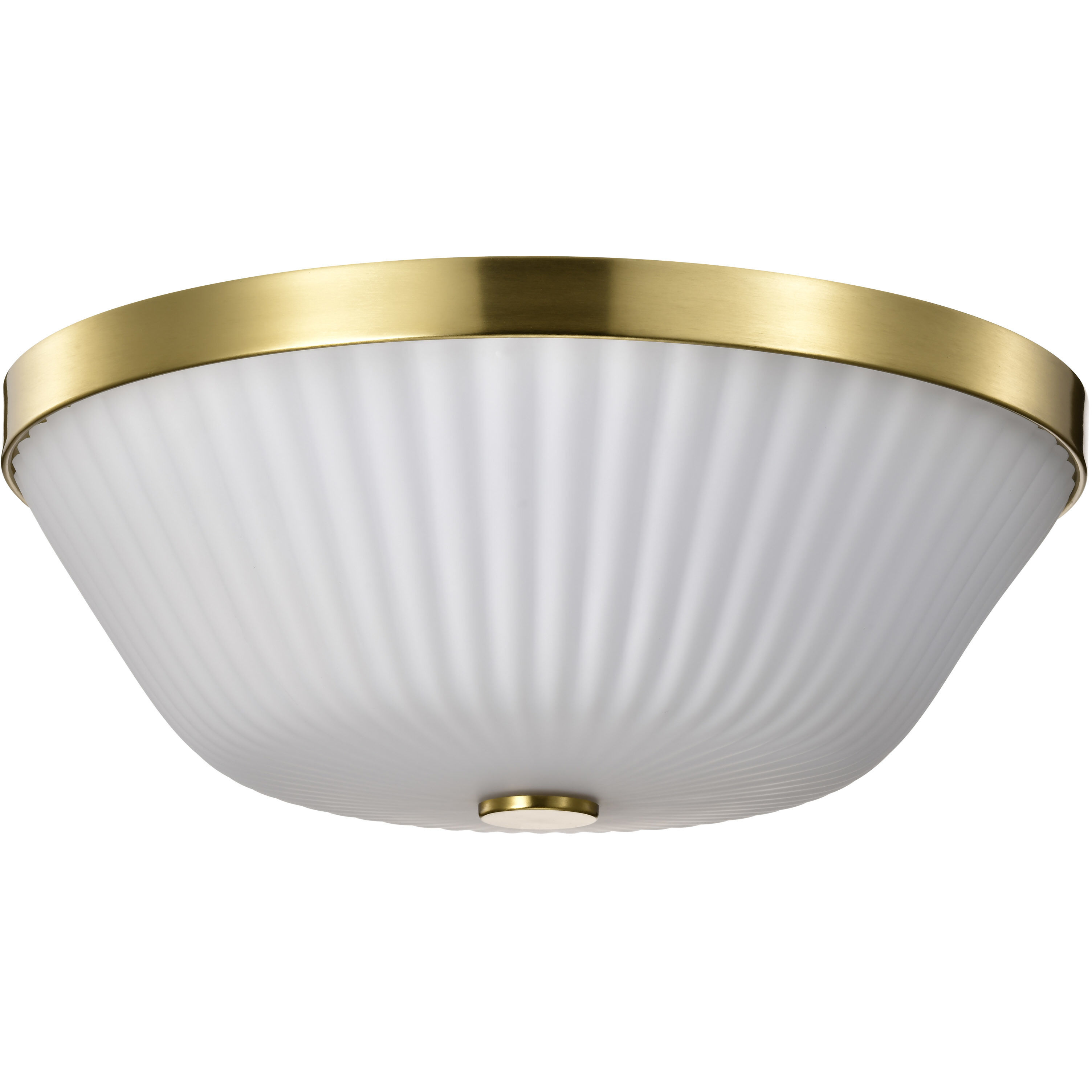 Royale 16 inch Burnished Brass Flush Mount Ceiling Light