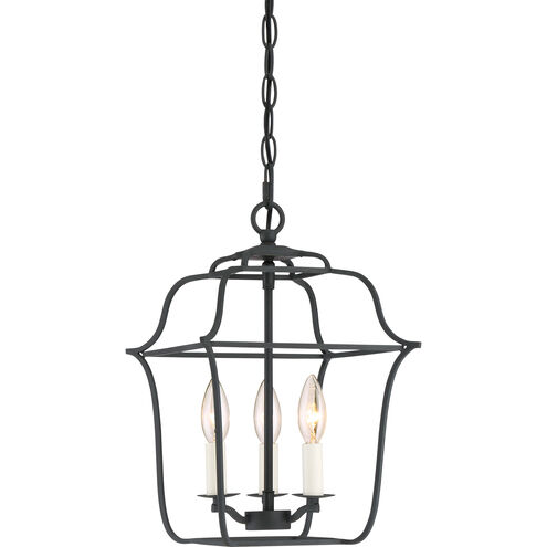 Gallery 3 Light 10 inch Royal Ebony Foyer Pendant Ceiling Light