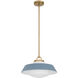 Xander 1 Light 16 inch Vibrant Gold Pendant Ceiling Light