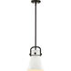 Newton Cone 1 Light 8 inch Matte Black Stem Hung Pendant Ceiling Light