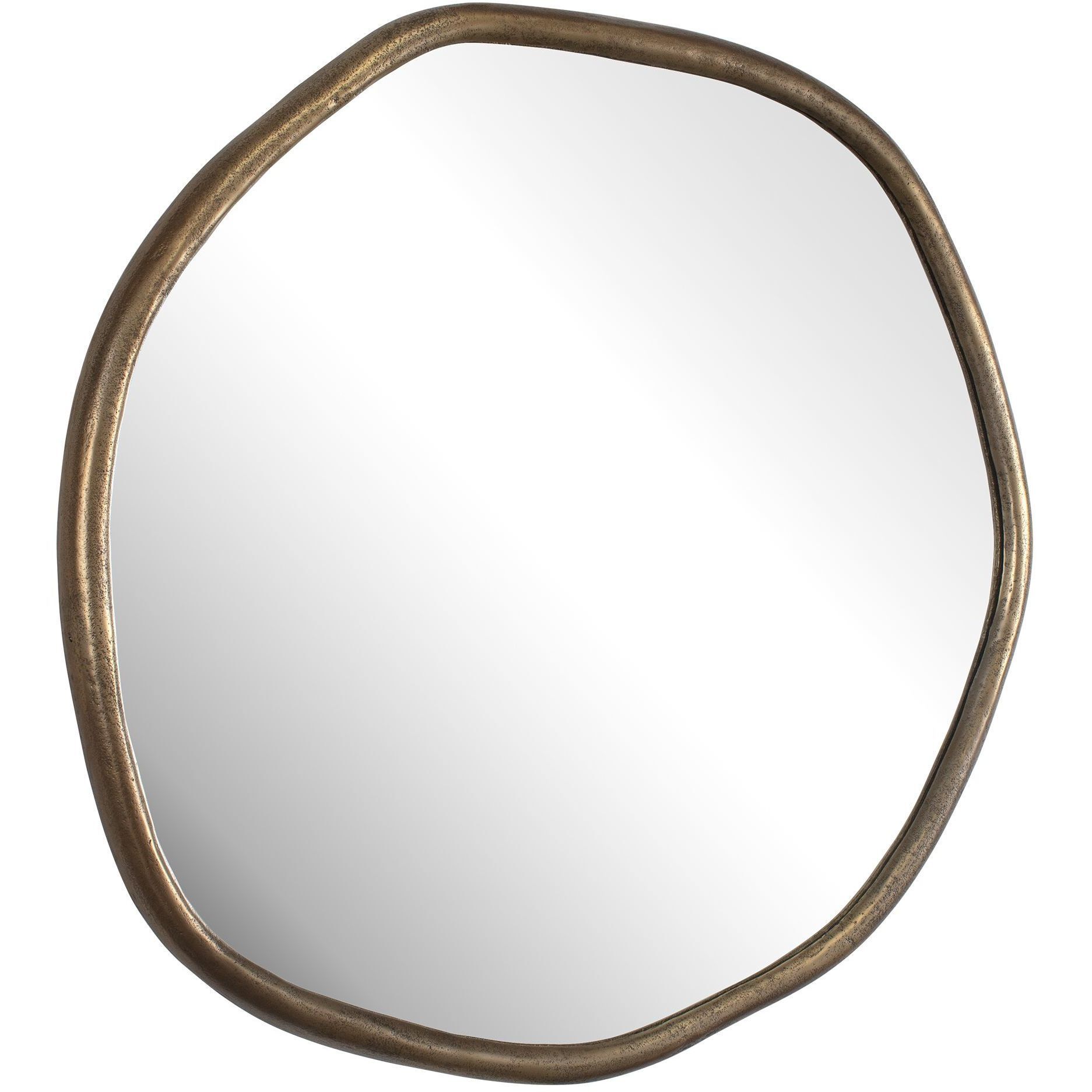 Ambrose 39 X 39 inch Antique Brass Indoor-Outdoor Mirror