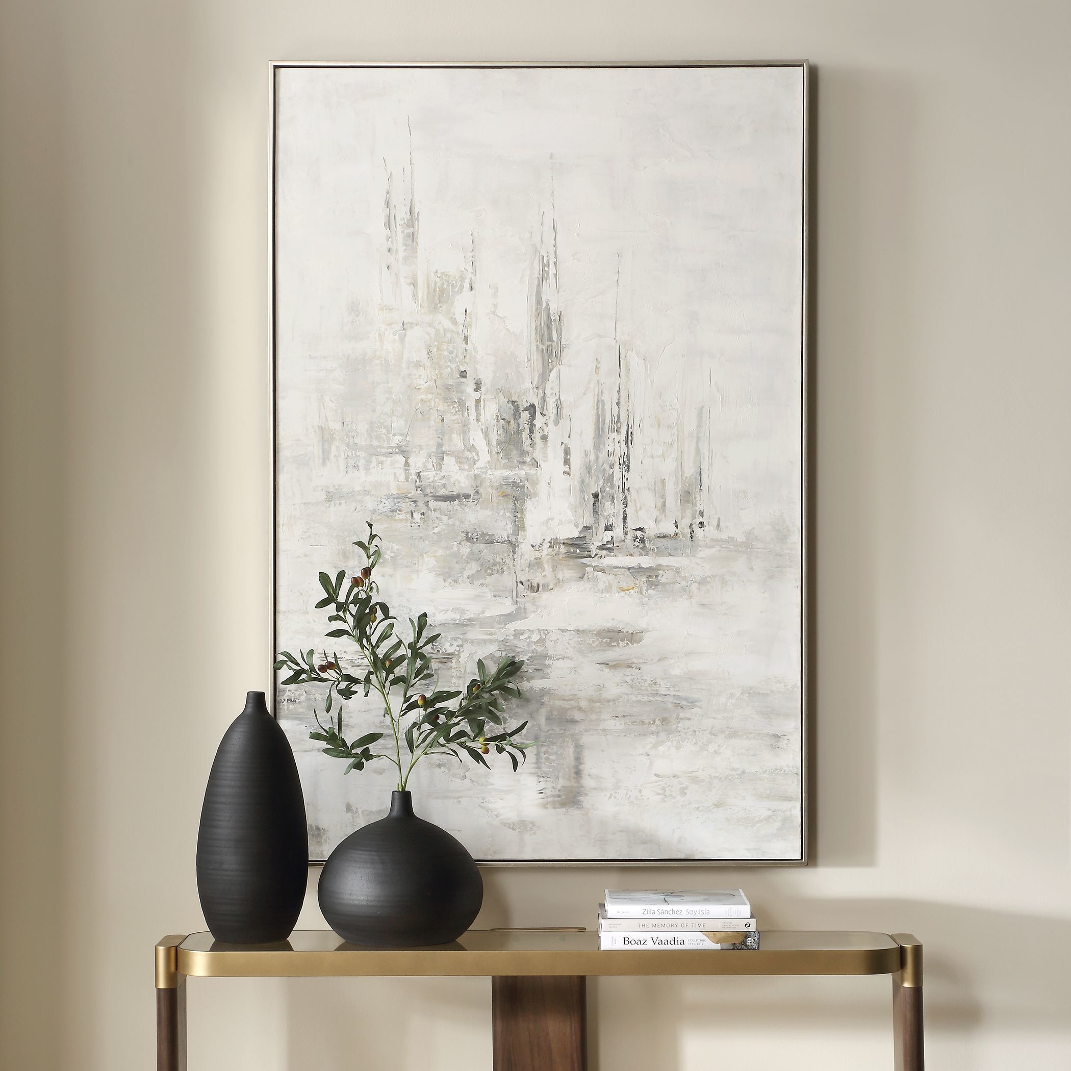 Hours In Silence 61 X 41 inch Abstract Art