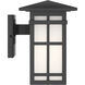 Grydton 1 Light 10 inch Dark Matte Black Outdoor Wall Lantern
