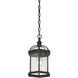 Kensington 3 Light 8.25 inch Rustic Bronze Outdoor Hanging Lantern