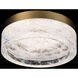 Beyond Melange LED 8 inch Aged Brass Flush Mount Ceiling Light, Beyond