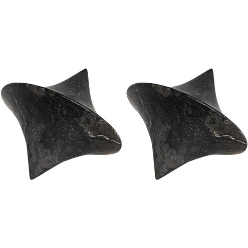 Simone Black Marble Object, Set of 2