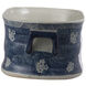Kelda Blue and White Planter, Set of 2