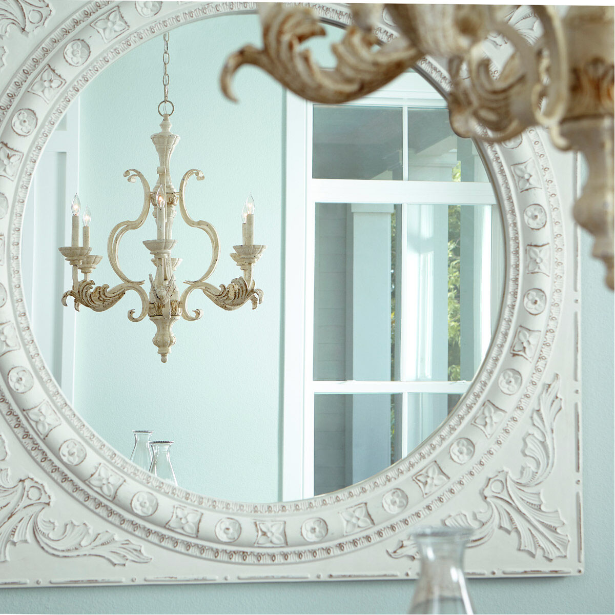 Florence 6 Light 27 inch Persian White Chandelier Ceiling Light