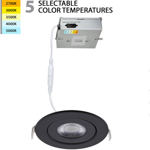 Lotos LED Black Complete Kit Recessed Lighting