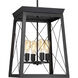 Briarwood 4 Light 15.5 inch Textured Black Foyer Light Ceiling Light