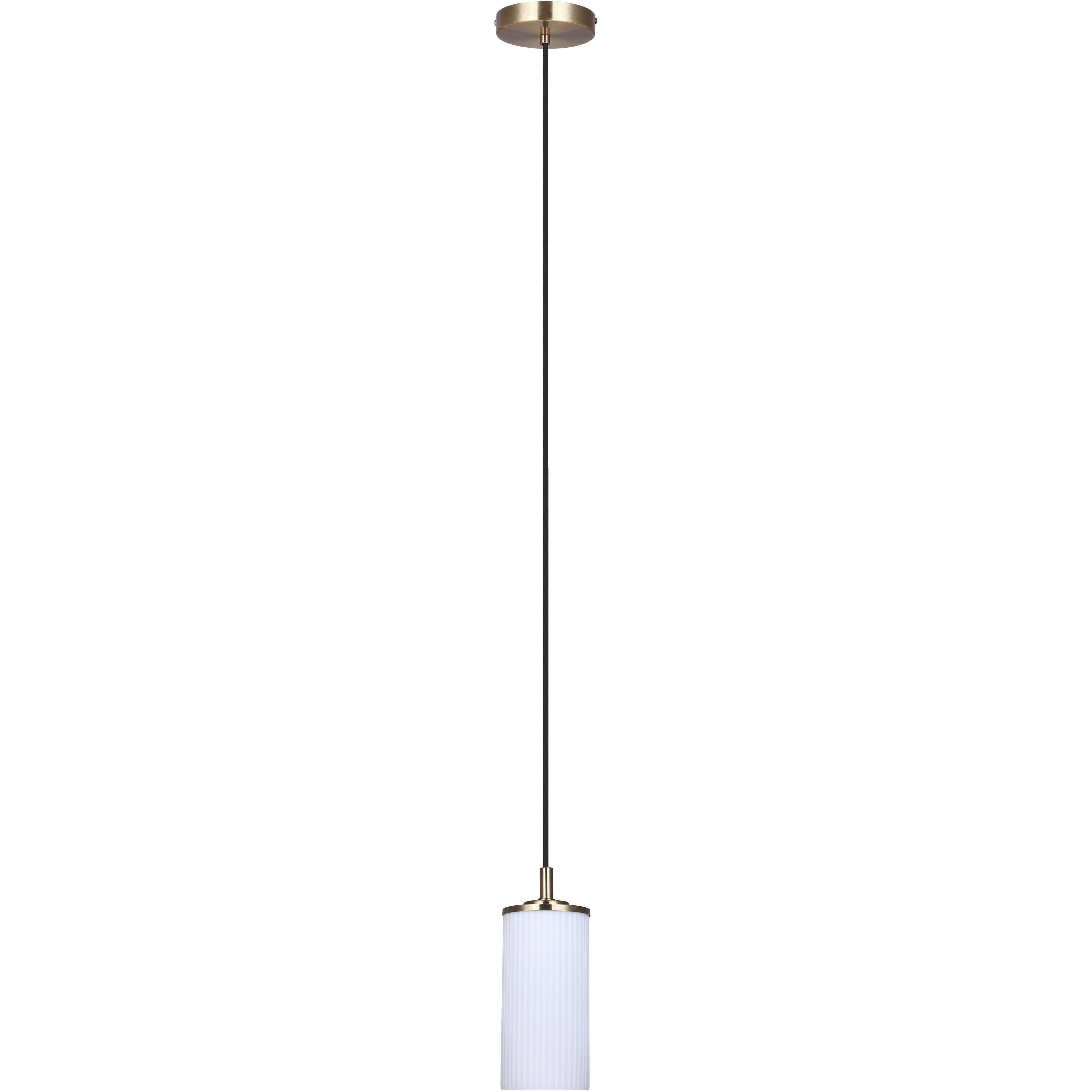 Kinslea 1 Light 4.75 inch Gold Pendant Ceiling Light in White Glass