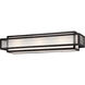 Camden Square 3 Light 24 inch Aged Charcoal Bath Light Wall Light