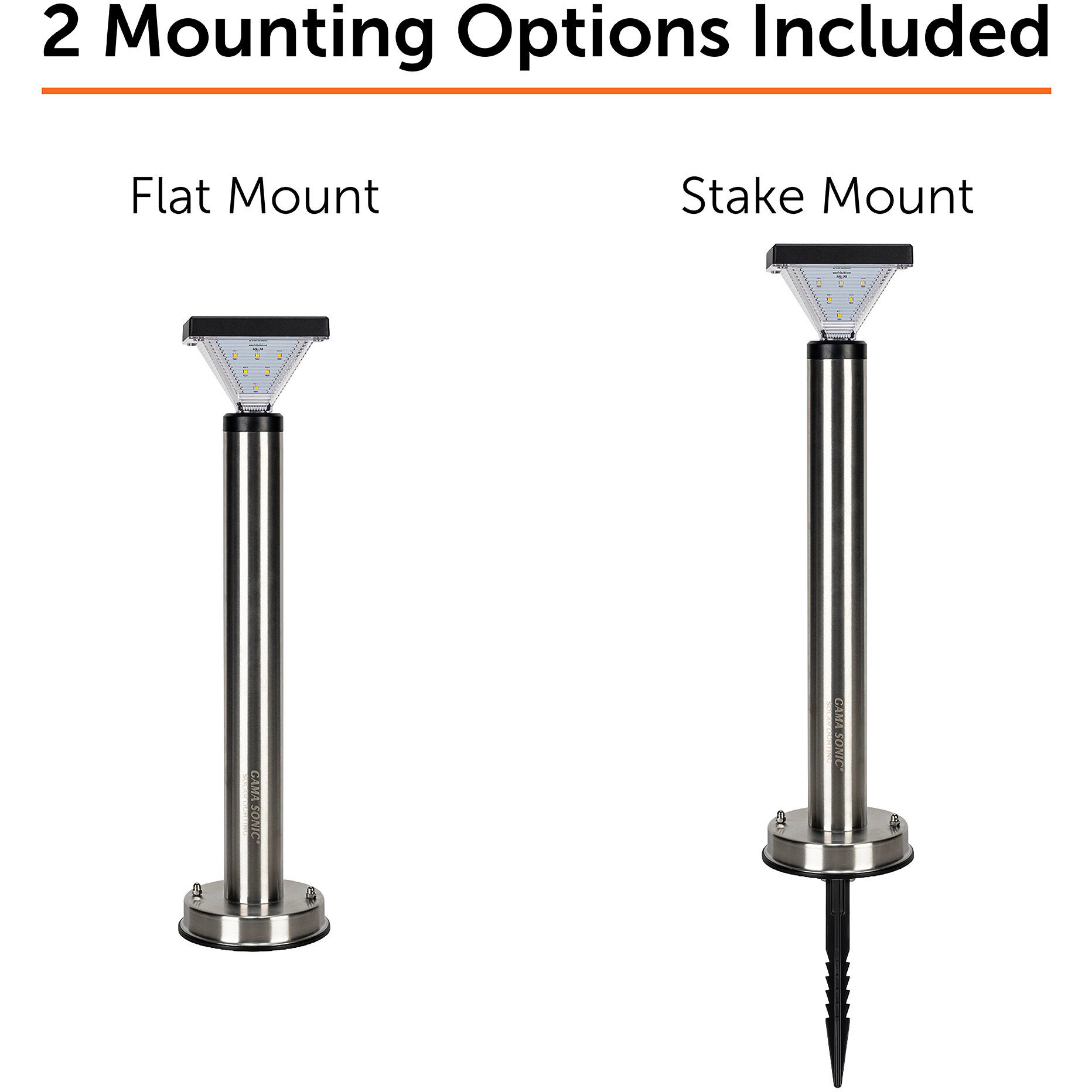 Luxor Black Pathway Light, Solar