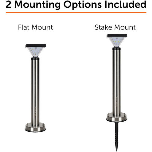 Luxor Black Pathway Light, Solar