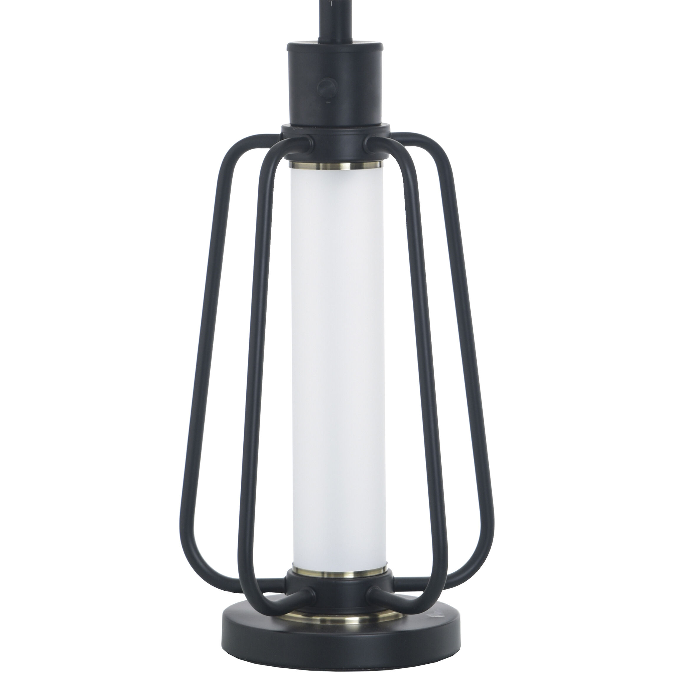 Steel 32.5 inch 100 watt Breny and White Table Lamp Portable Light