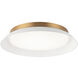 Finley LED 18 inch Matte White and Aged Gold Brass Wall Sconce Wall Light